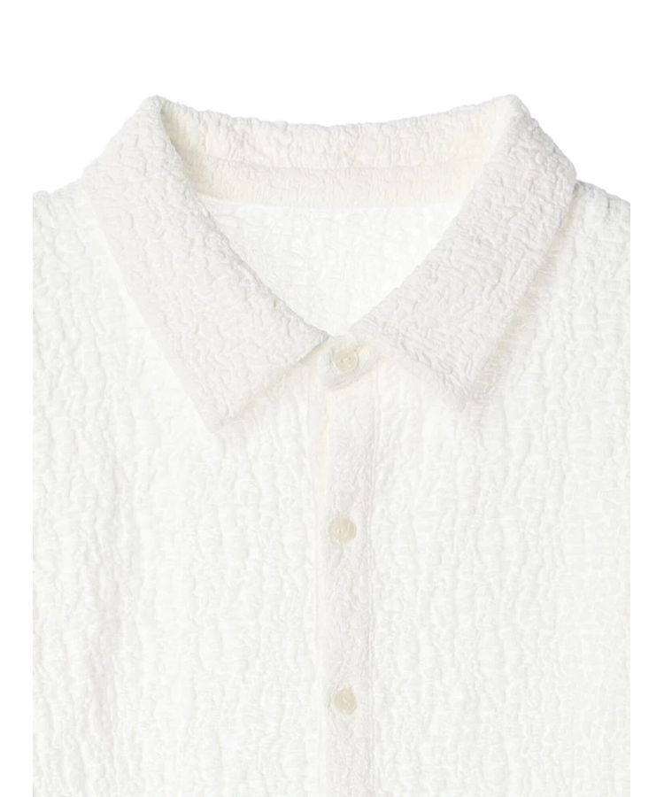 AnriettMusee「ふくれジャガードシャツ」|シャツ・ブラウス|