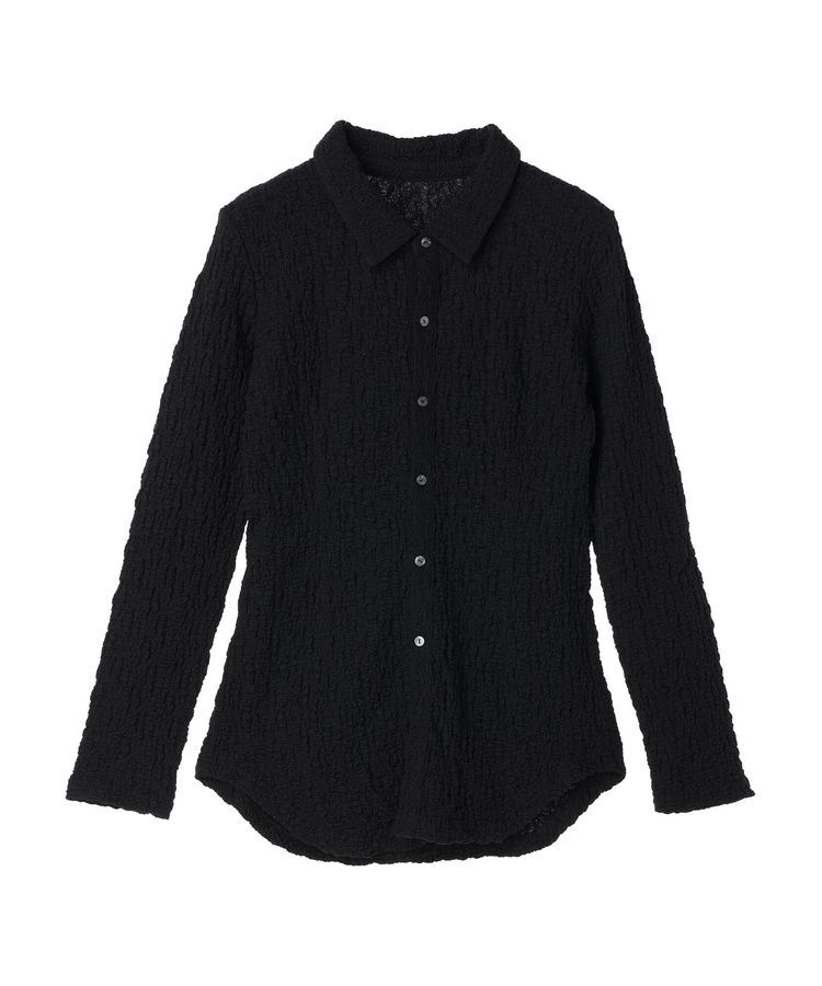 AnriettMusee「ふくれジャガードシャツ」|シャツ・ブラウス|