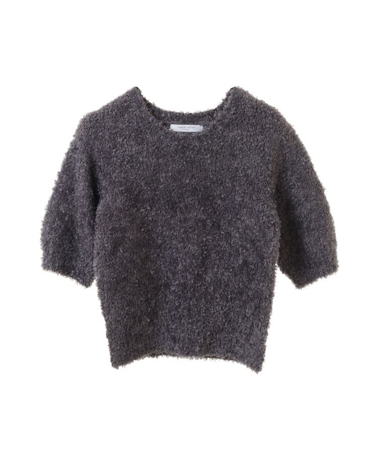 Green Parks「テープヤーン半袖ニットプルオーバー」|ニット・セーター|