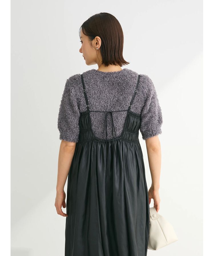 Green Parks「テープヤーン半袖ニットプルオーバー」|ニット・セーター|