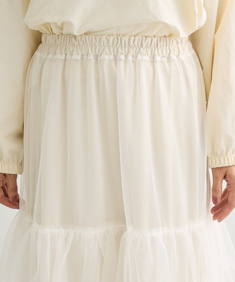 Green Parks「2wayチュールティアードフリルスカート(ペチ付き)」|スカート|