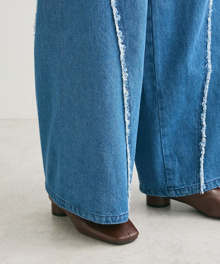 Green Parks「・DOUBLE FLAGS サイドキリカエデニム」|デニム|