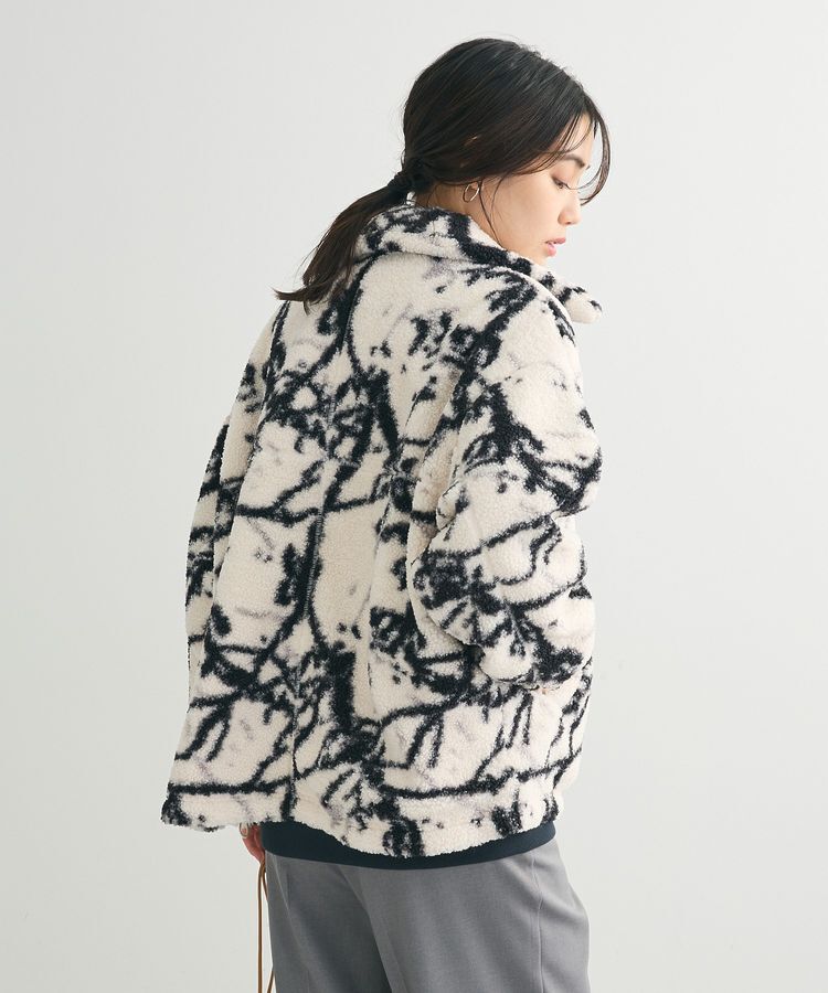 Green Parks「リバーシブルプリント柄ボアブルゾン」|ブルゾン・スタジャン|