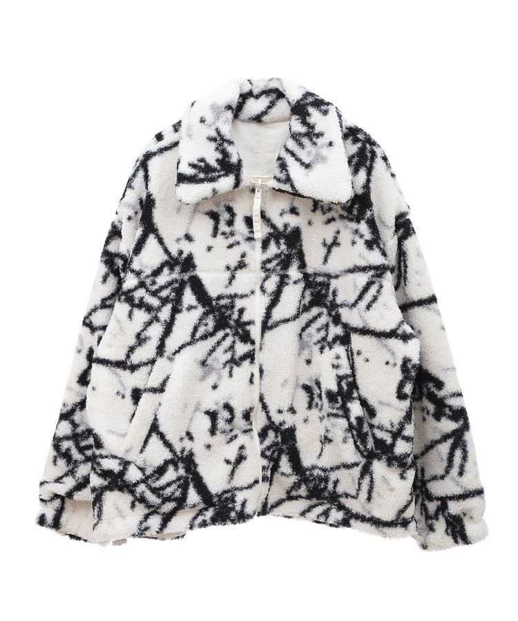 Green Parks「リバーシブルプリント柄ボアブルゾン」|ブルゾン・スタジャン|