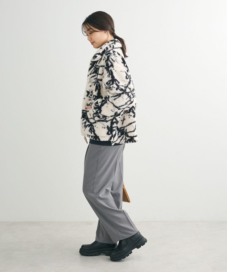 Green Parks「リバーシブルプリント柄ボアブルゾン」|ブルゾン・スタジャン|