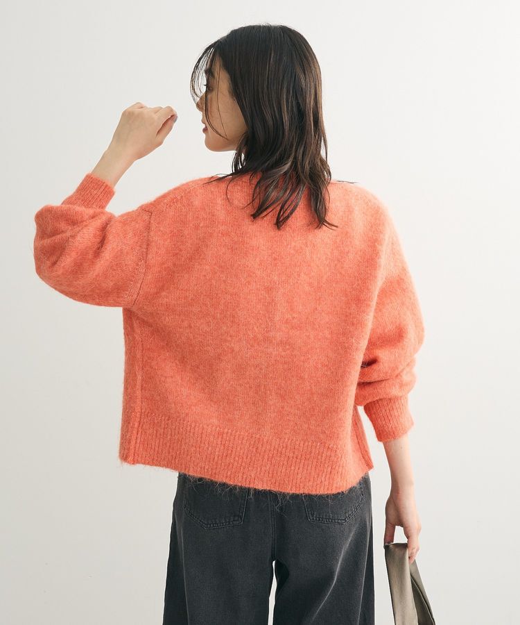 Green Parks「毛ふきシャギーVネックカーディガン」|カーディガン|