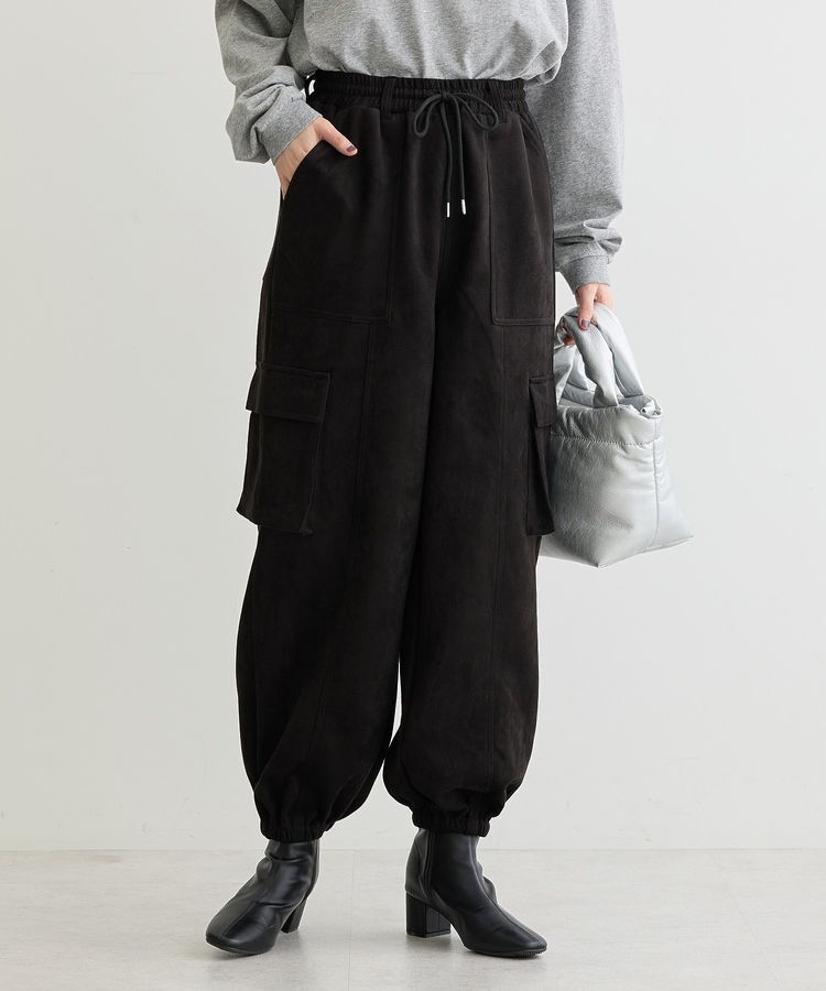 Green Parks「・SUGAR SPOONスエードポンチカーゴパンツ」|その他|Black