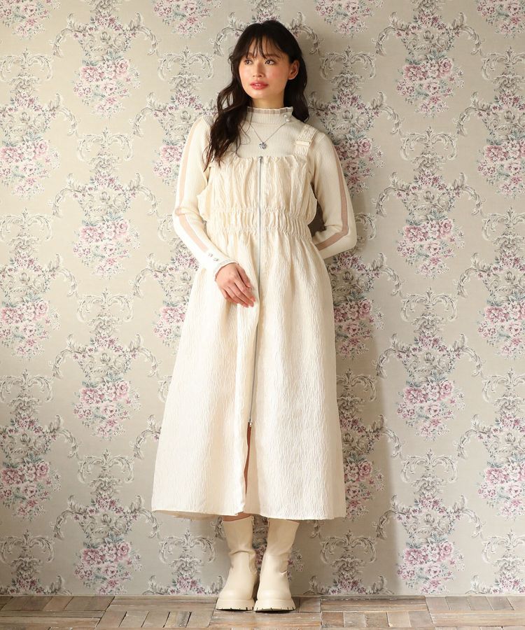 Green Parks「・SUGAR SPOON ジャカードジャンスカ」|ジャンパースカート|Ivory