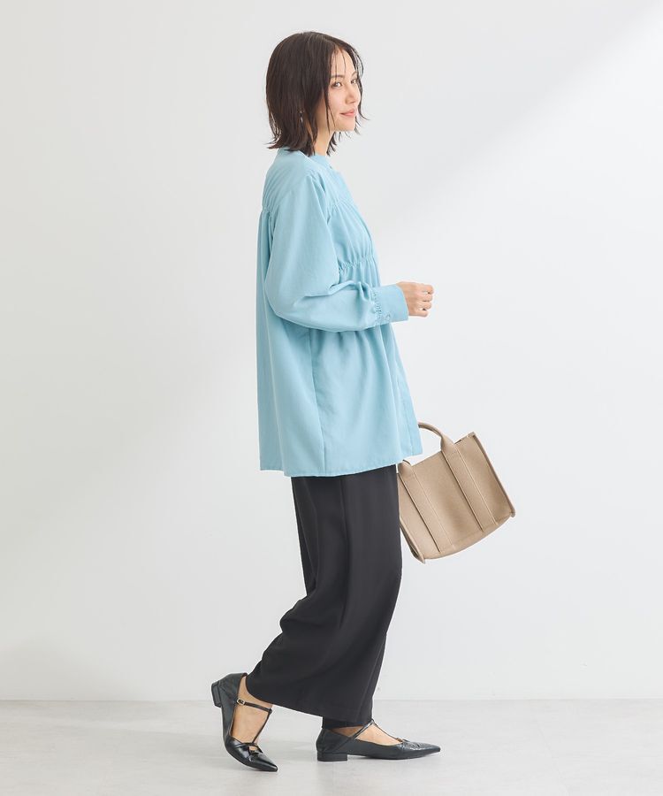 Green Parks「シャーリングシャツチュニック」|シャツ・ブラウス|