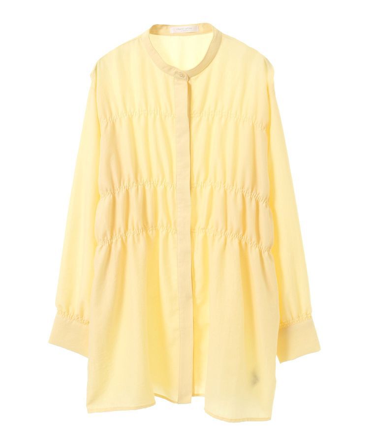 Green Parks「シャーリングシャツチュニック」|シャツ・ブラウス|