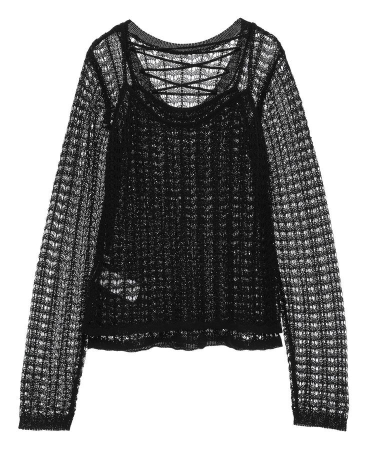 AnriettMusee「SET2点 クロシェ風ニットプルオーバー」|ニット・セーター|