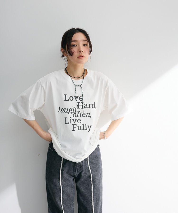 Green Parks「・ELENCARE DUE ロゴpt 6分袖TEE」|Tシャツ・カットソー|
