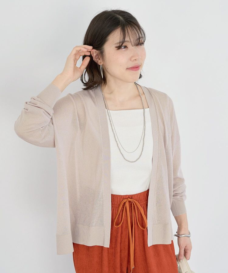 Green Parks「前後2Way ラメリブタンクトップ」|インナー|