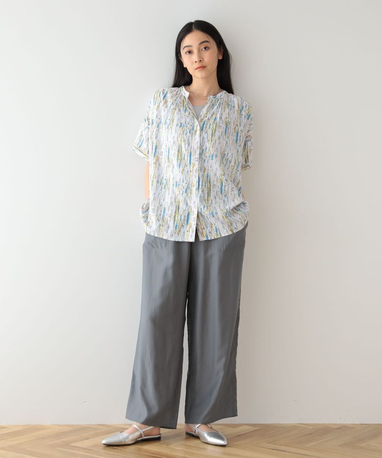 Green Parks「アソート柄さらっとレーヨンブラウス」|シャツ・ブラウス|