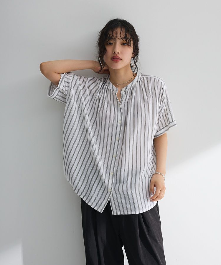 Green Parks「アソート柄さらっとレーヨンブラウス」|シャツ・ブラウス|