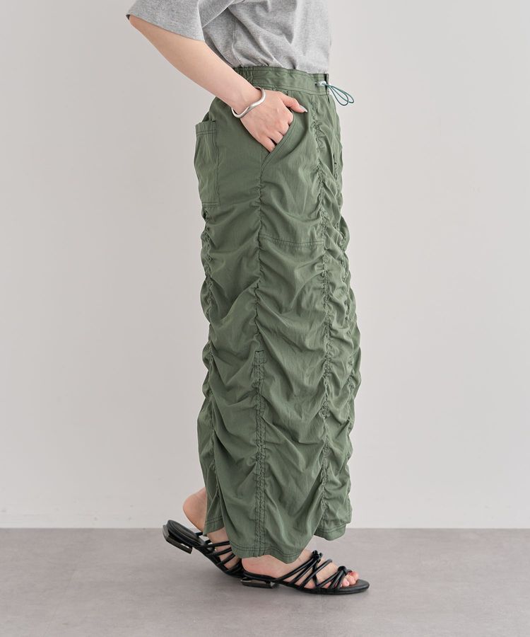 Green Parks「・SUGAR SPOON 配色stギャザースカート」|タイト|