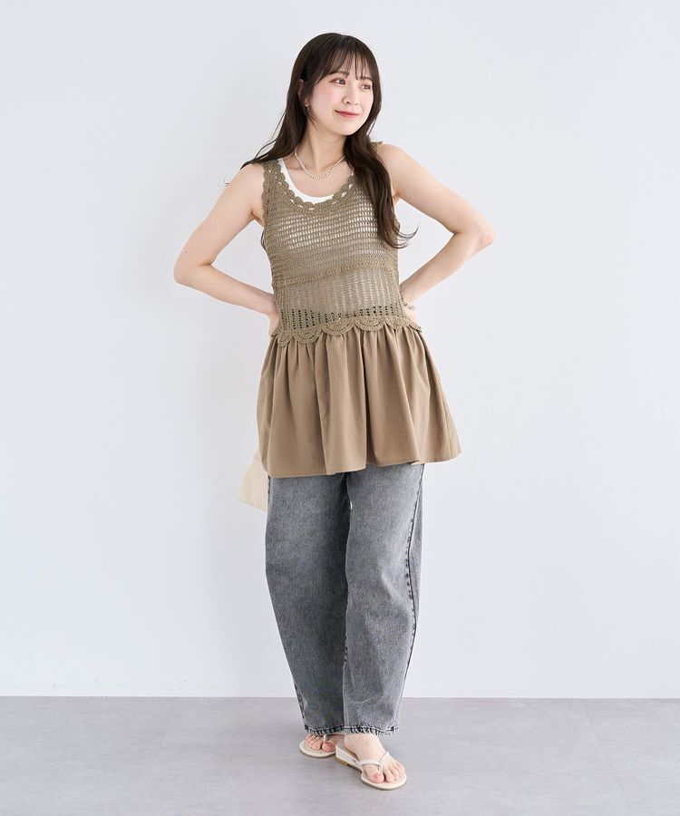 Green Parks「・SUGAR SPOON クロシェキリカエチュニック」|チュニック|