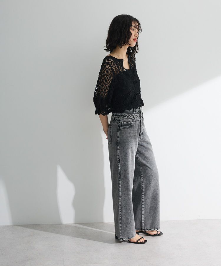 Green Parks「・SUGAR SPOON 2wayクロシェカーディガン」|カーディガン|