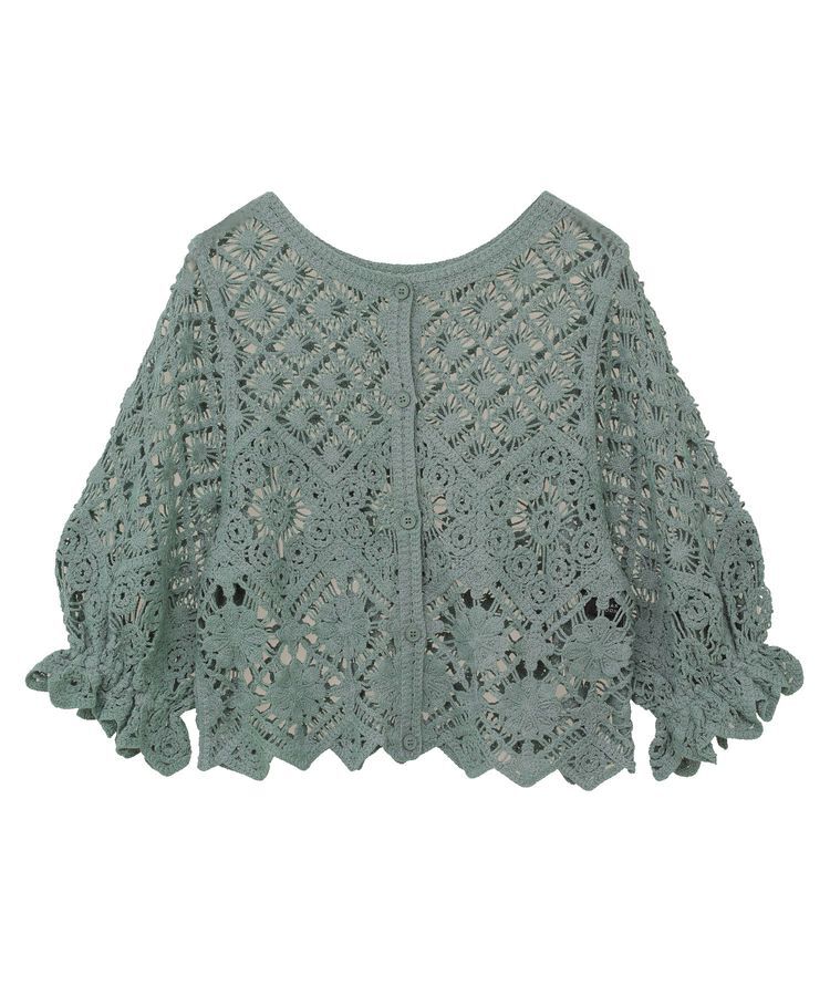 Green Parks「・SUGAR SPOON 2wayクロシェカーディガン」|カーディガン|