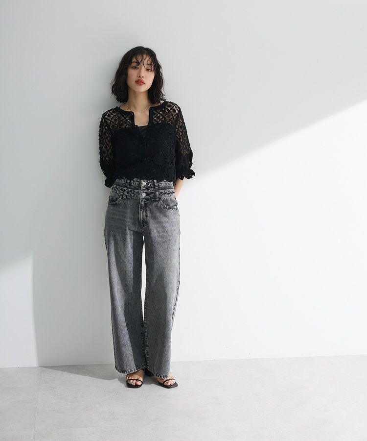 Green Parks「・SUGAR SPOON 2wayクロシェカーディガン」|カーディガン|