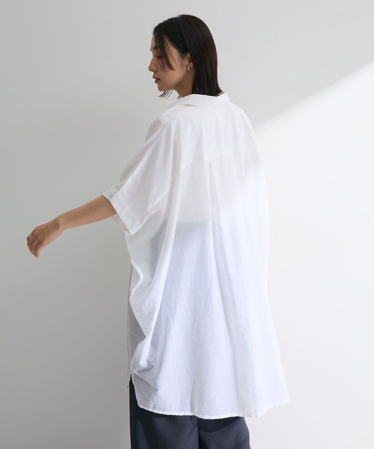 Green Parks「インド綿 ボイルポンチョチュニック」|チュニック|