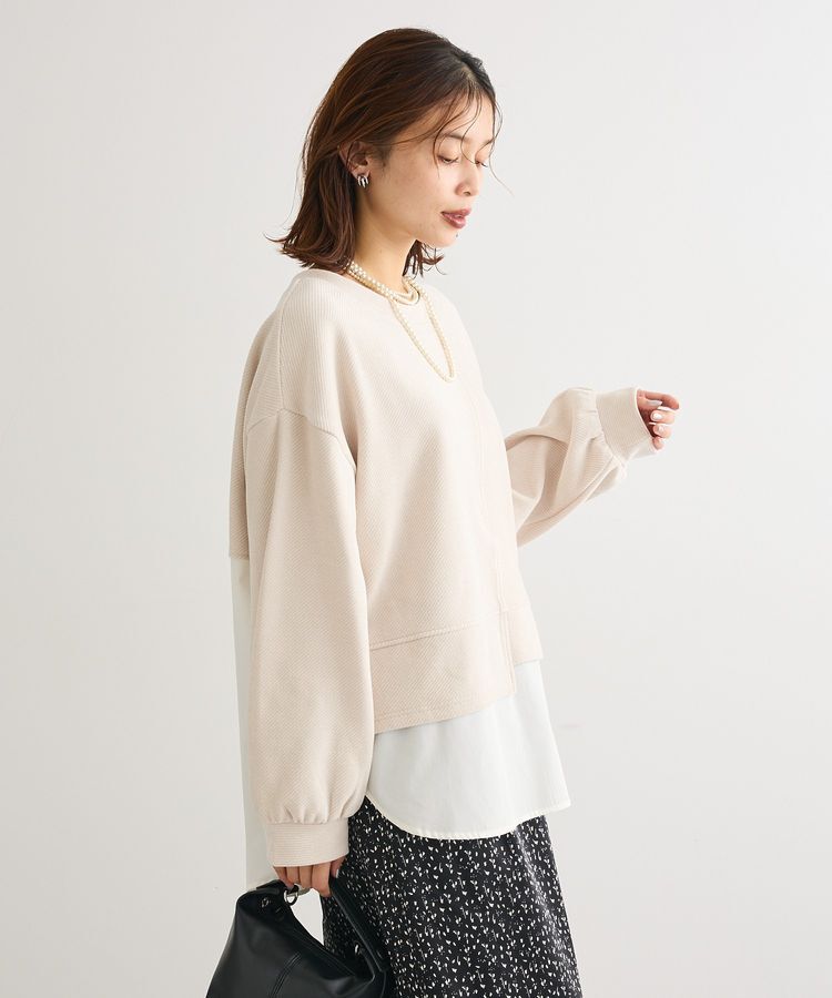 Green Parks「カットコーデュロイドッキングプルオーバー」|Tシャツ・カットソー|