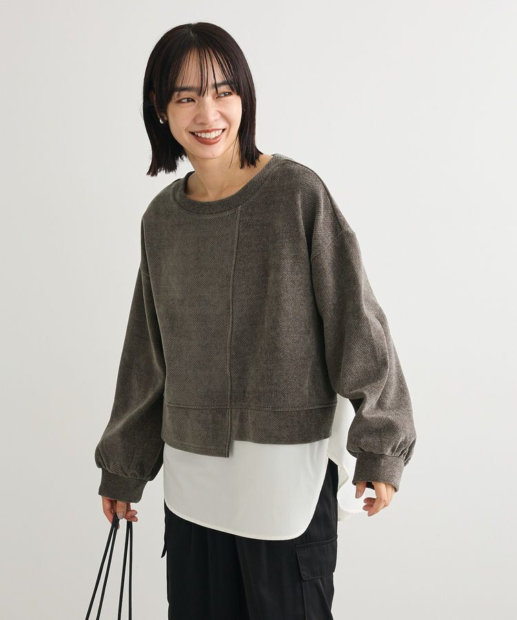 Green Parks「カットコーデュロイドッキングプルオーバー」|Tシャツ・カットソー|