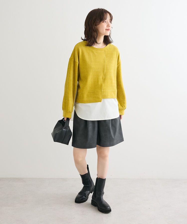 Green Parks「カットコーデュロイドッキングプルオーバー」|Tシャツ・カットソー|