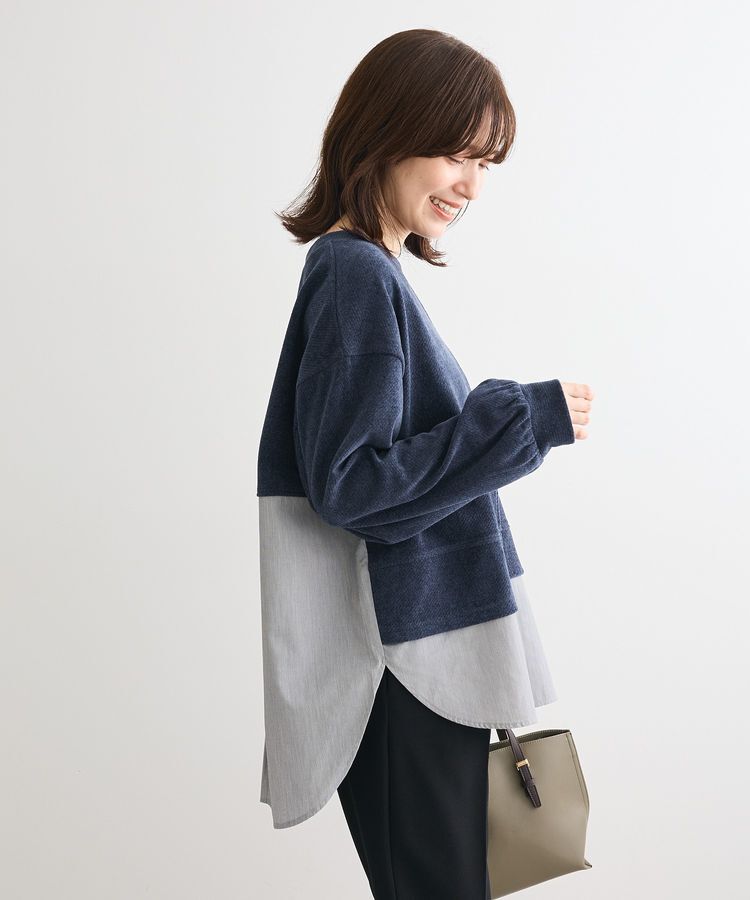 Green Parks「カットコーデュロイドッキングプルオーバー」|Tシャツ・カットソー|