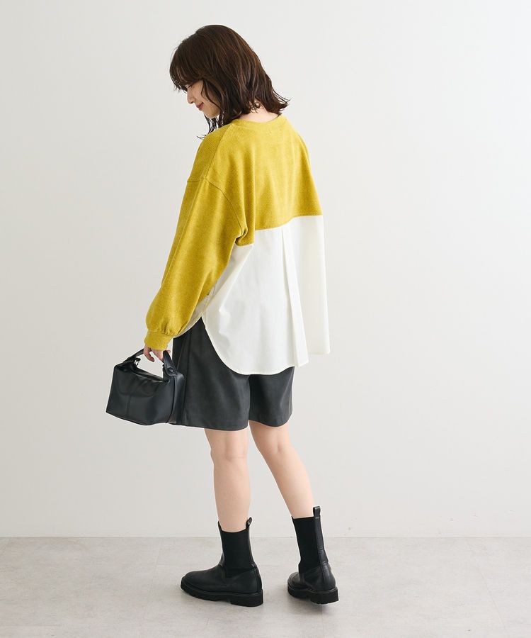 Green Parks「カットコーデュロイドッキングプルオーバー」|Tシャツ・カットソー|