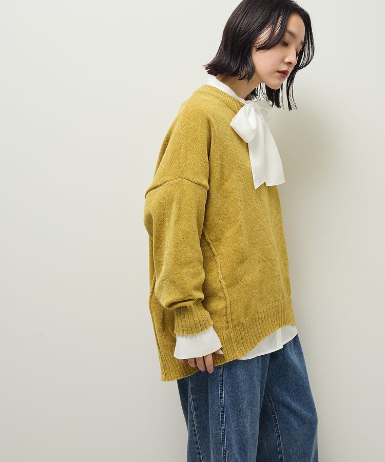 Green Parks「リラックスモールニットチュニック」|ニット・セーター|