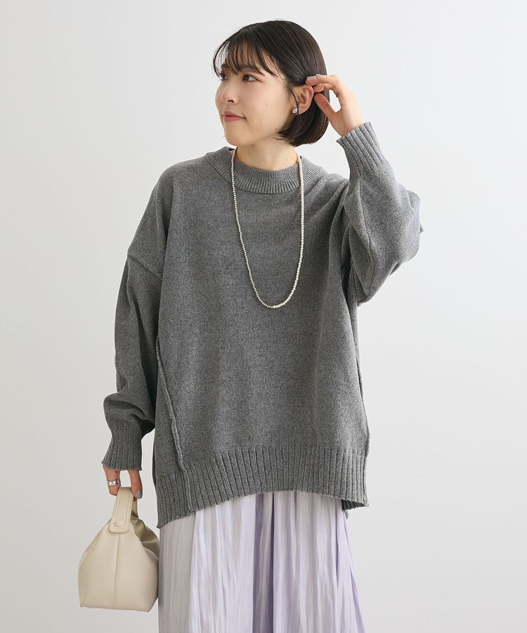 Green Parks「リラックスモールニットチュニック」|ニット・セーター|