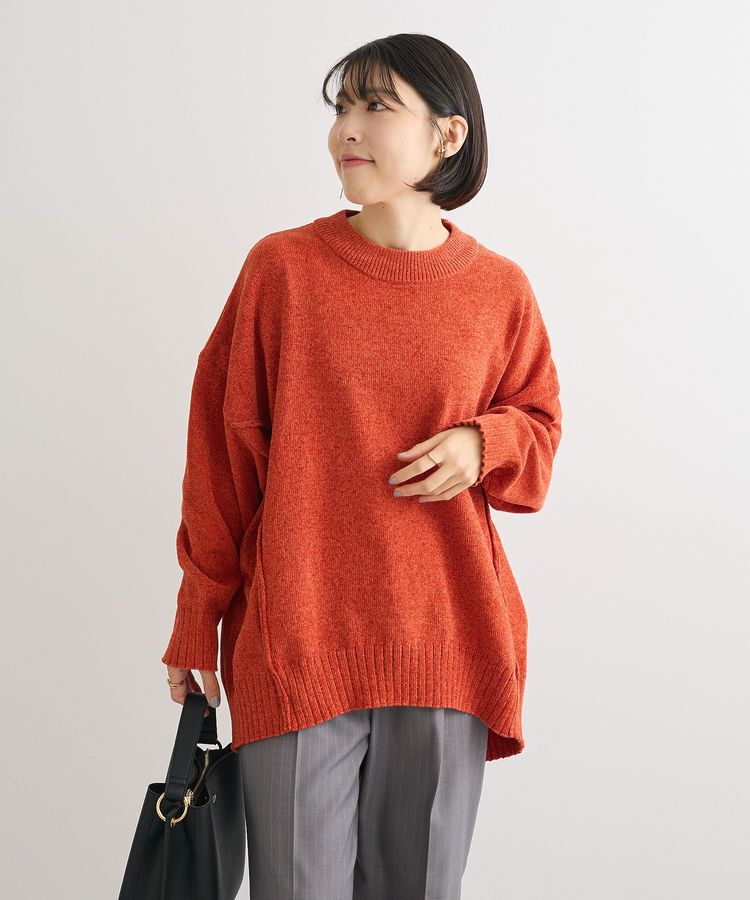 Green Parks「リラックスモールニットチュニック」|ニット・セーター|