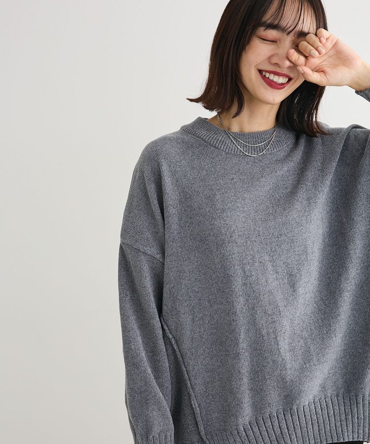 Green Parks「リラックスモールニットチュニック」|ニット・セーター|