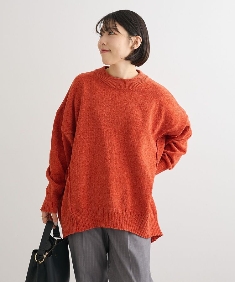 Green Parks「リラックスモールニットチュニック」|ニット・セーター|Orange