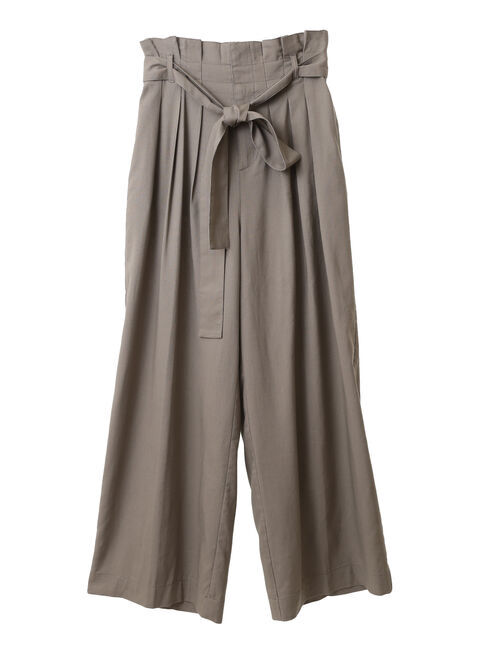 YECCA VECCA「ハイウエストリボンワイドパンツ」|その他|