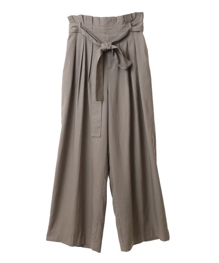 YECCA VECCA「ハイウエストリボンワイドパンツ」|その他|