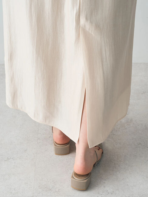 YECCA VECCA「シャイニーロングスカート」|スカート|