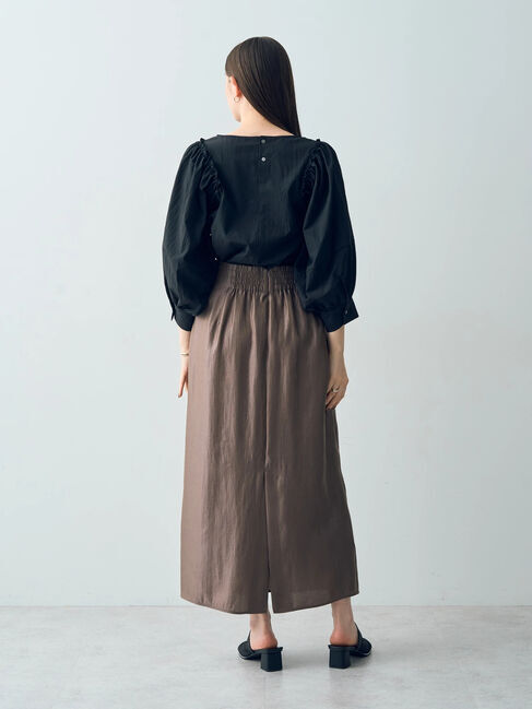 YECCA VECCA「シャイニーロングスカート」|スカート|