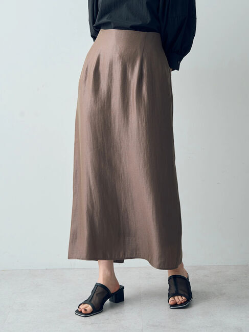 YECCA VECCA「シャイニーロングスカート」|スカート|