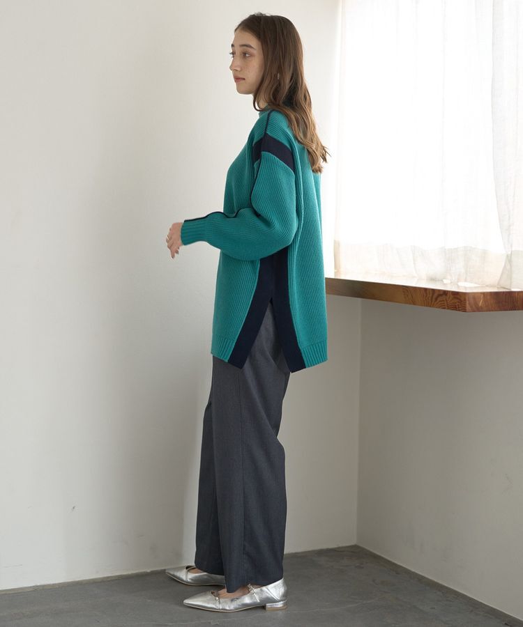 YECCA VECCA「配色ラインニット」|ニット・セーター|