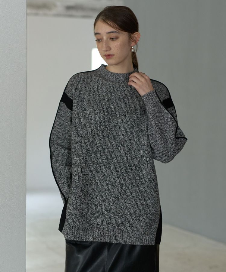 YECCA VECCA「配色ラインニット」|ニット・セーター|