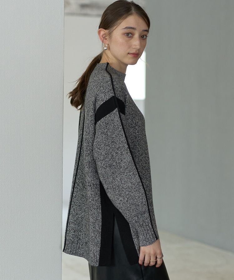 YECCA VECCA「配色ラインニット」|ニット・セーター|