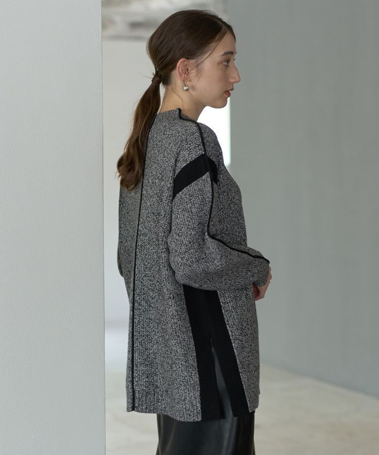 YECCA VECCA「配色ラインニット」|ニット・セーター|