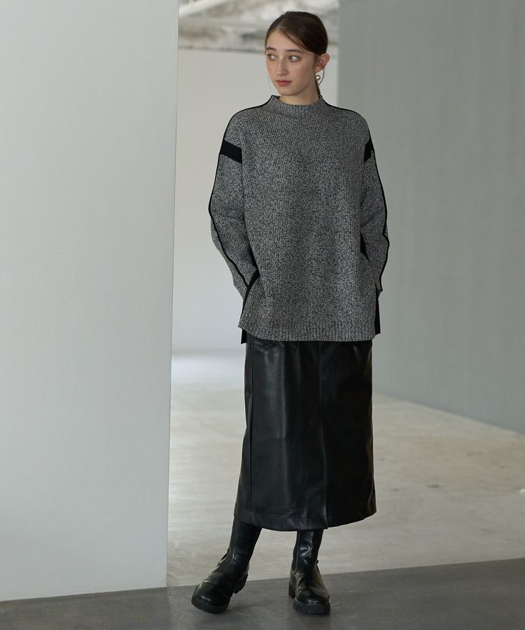 YECCA VECCA「配色ラインニット」|ニット・セーター|