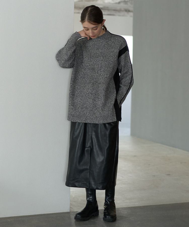 YECCA VECCA「配色ラインニット」|ニット・セーター|