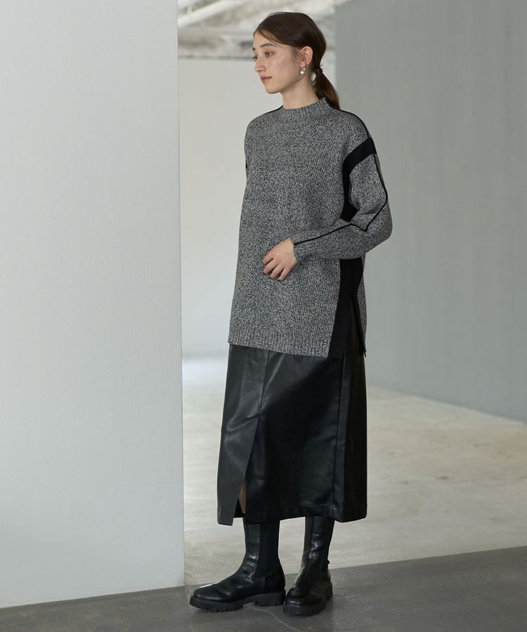 YECCA VECCA「配色ラインニット」|ニット・セーター|