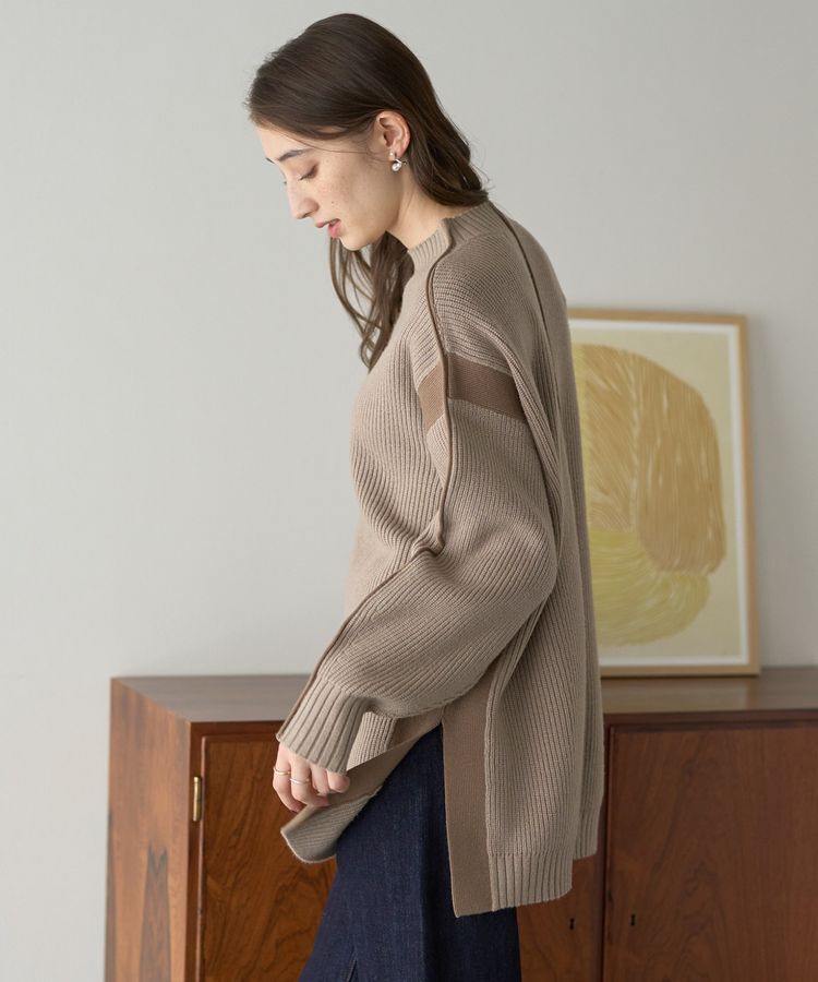 YECCA VECCA「配色ラインニット」|ニット・セーター|