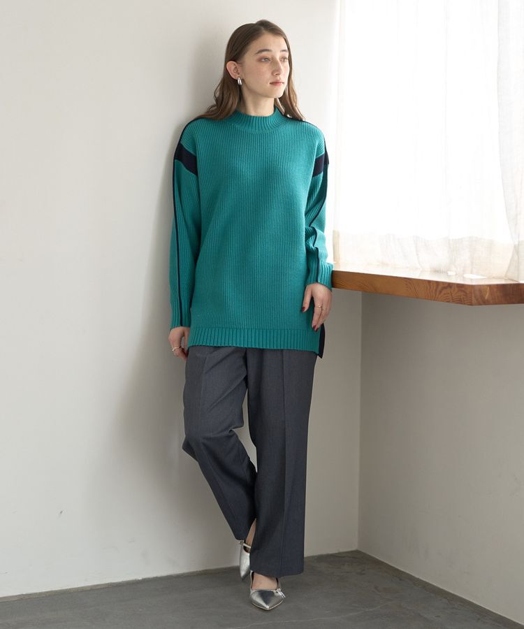 YECCA VECCA「配色ラインニット」|ニット・セーター|