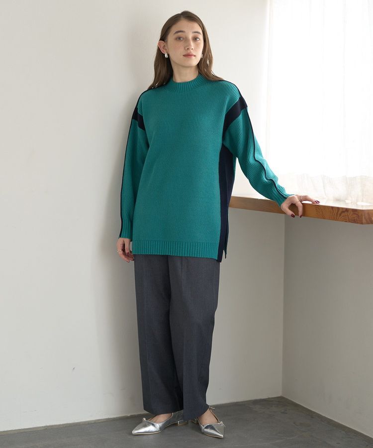 YECCA VECCA「配色ラインニット」|ニット・セーター|